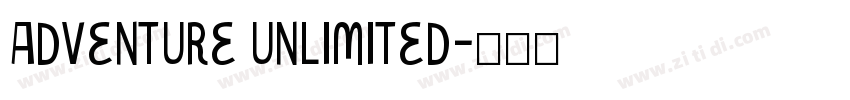 Adventure unlimited字体转换